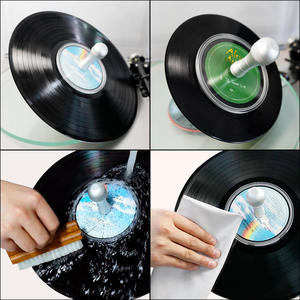 Kit d'entretien pour disques vinyles LP en aluminium, étanche, personnalisé en usine, avec pince de lavage à l'eau et outil anti-poussière pour gramophone - Product Image 2