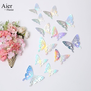 Aierflorist <span class=keywords><strong>Adesivi</strong></span> Murali 3D a Forma di Farfalla, Decorazione Colorata in Metallo con Texture Stereoscopica <span class=keywords><strong>per</strong></span> Casa e Feste - Product Image 4