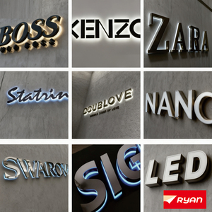 Chữ cái bề mặt nhẵn tự do quá khổ với phông chữ tùy chỉnh cho quảng cáo sự kiện sang trọng và trang trí cửa hàng - Product Image 2