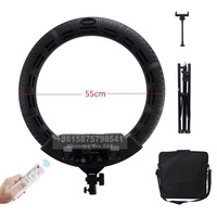 Kit de création de contenu de lumières de photographie anneau lumineux 360 rotation avec kit de FS-640II de support