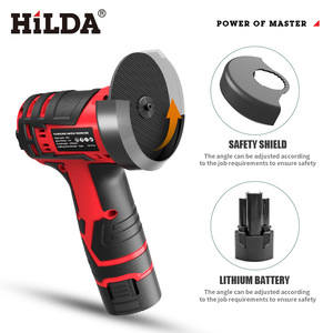12V Portable Wood Cutting Tools Home DIY Polishing Machine 3 Inch Rechargeable Cordless <b>Mini</b> Lithium Angle Small Angle <b>Grinder</b> - Product Image 4