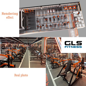 เครื่องออกกำลังกาย GLSFitness รุ่น Commercial Super Pendulum <span class=keywords><strong>Squat</strong></span> (Pendulum-X) - เครื่องฝึกกล้ามเนื้อขาแบบใช้แผ่นน้ำหนัก สำหรับนักกีฬาและการฟื้นฟูสมรรถภาพ - Product Image 5