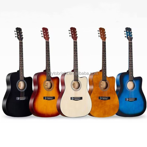 Ingrosso di Fabbrica Chitarre Acustiche Folk in Tiglio da 38 Pollici con Finitura Opaca <span class=keywords><strong>e</strong></span> <span class=keywords><strong>Chitarra</strong></span> Pratica per Principianti - Product Image 1