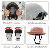 UCACO Penutup Helm Keselamatan Lembut untuk Dewasa, Bahan Baru, Dapat Disesuaikan, untuk Ski dan Selancar Darat di Luar Ruangan