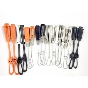 Pince de câble <span class=keywords><strong>plat</strong></span> à haute tension FTTH matériau métallique en plastique pince de Suspension de câble de chute à fibres optiques pièces de télécommunications - Product Image 1