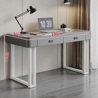 Table d'étude directe usine avec tiroirs et plateau en pierre frittée pour les devoirs des enfants, OEM ODM, pas cher, faible MOQ