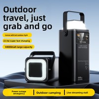 Lampe de camping portable d'extérieur avec câble intégré, batterie externe en plastique 50000 mAh 22,5 W, capacité extra-grande 30000, charge rapide, cadeau