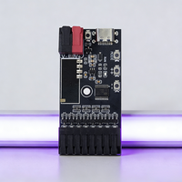 Bande LED RC-8L-D DC5-24V 4 canaux monochrome multicolore programmable avec télécommande RF, effet dynamique de défilement et de cascade
