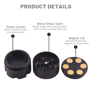 WOWO TECH Hot Selling 3 Layers <strong>Bullet</strong>-magazine Design Metal <strong>Grinder</strong> Mini Portable Zinc Alloy <strong>Grinder</strong> for Tobacco &amp; Dry Herbs - Product Image 3