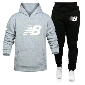 <span class=keywords><strong>Felpa</strong></span> <span class=keywords><strong>con</strong></span> <span class=keywords><strong>Cappuccio</strong></span> da Uomo Oversize, Nuova Moda Multicolore, <span class=keywords><strong>Felpa</strong></span> Sportiva <span class=keywords><strong>con</strong></span> <span class=keywords><strong>Cappuccio</strong></span> e Pantaloni Casual da Uomo - Product Image 4