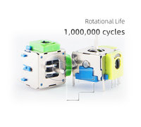 Potentiomètres à film de carbone série rotative CF J16 5K, tolérance 10%, rotation 360°, interrupteur intégré Push-Pull pour drones UAV