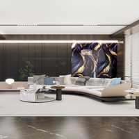 Panneau mural en PVC marbré 3D moderne, imperméable, résistant aux UV, pour la décoration intérieure