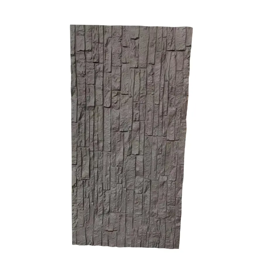 Painel de pedra de pu leve e flexível para paredes exteriores painéis de paredes de pedra de pu painéis exteriores de pedra