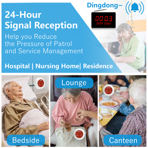Wireless Nurse <strong>Call</strong> <strong>Button</strong> Kit Hospital Clinic Emergency Alarm Pager System Patient <strong>Call</strong> System - Product Image 4