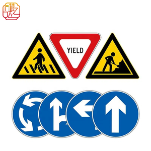 Profesyonel özel OEM güvenlik karayolunda trafik yol işareti işaret panosu alüminyum yansıtıcı işaretler imalatı fabrika fiyat - Product Image 1