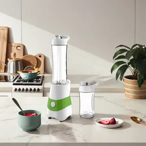 Blender Smoothie Premium kualitas tinggi tenaga surya elektrik dengan kaca wadah baja tahan karat membuat Smoothie lezat