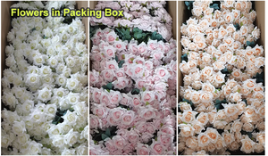 Prix de gros usine Bouquet de roses artificielles colorées à forme pointue pour l'automne et le printemps, idéal pour la présentation d'événements variés - Product Image 3