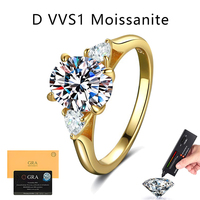 Bague pour femme en argent sterling S925, 3 carats, couleur D, VVS1, moissanite, taille ovale, bague de mariage ou de promesse, certifiée GRA, en stock, vente en gros