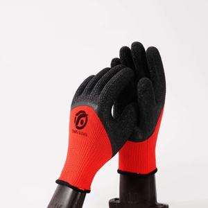 ถุงมือยางเคลือบลาเท็กซ์สีแดงสำหรับงานก่อสร้าง  ขายส่งจากโรงงานโดยตรง ปรับแต่งได้ตามต้องการ - Product Image 4