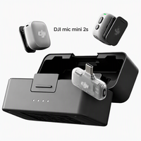 Mikrofon Lapel Nirkabel Ultra Ringan Original DJL Mic Mini 2S dengan Peredam Kebisingan AI untuk Kamera, Smartphone, Wawancara, Vlog, Siaran Langsung