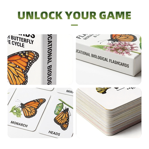 Cartes flash éducatives en papier pour l'apprentissage durable et le développement des compétences interactives, certifiées REACH, pour l'école à domicile et l'éveil des enfants. - Product Image 3