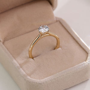 1-3Carat Round Cut <strong>Moissanite</strong> Engagement <strong>Ring</strong> Diamond Solitaire Wedding <strong>Ring</strong> Classic Style 14k Solid Gold Jewelry for Women <strong>Men</strong> - Product Image 6