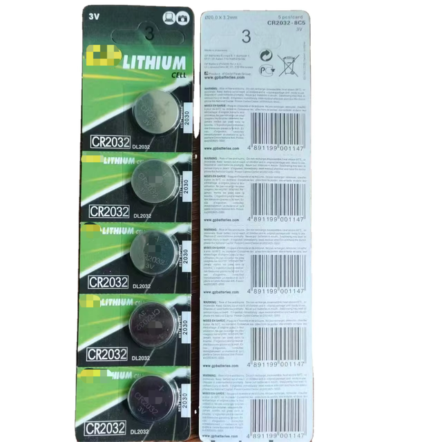 3.0V Primary Batteries Coin Button Batteries CR2032 CR2025 CR2016 CR1632 CR1620 CR1616 Battery for G.P