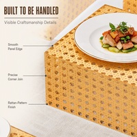 Fabricant de présentoirs de buffet en rotin et acrylique sur mesure, table de présentation de desserts, table de banquet d'hôtel, table de présentation pour la pause thé