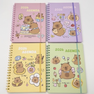 Kawaii Kapibara B5 Günlüğü Elastik Karikatür Spiralli Defterler Okul Ofis Çocuklar Kızlar Öğrenci İçin - Product Image 3