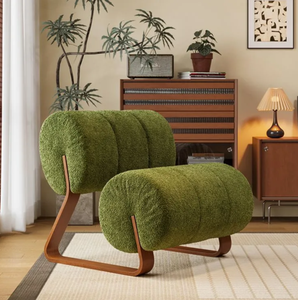 Sillón de Estilo Nórdico Usado, Sillón Individual para Dormitorio, Balcón, Sala de Estar, Sofá de Diseño para Descanso - Product Image 2