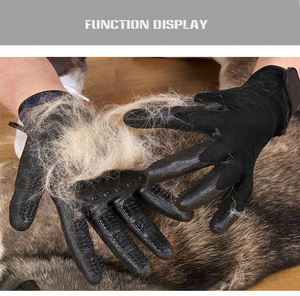 Suministros impermeables para mascotas, guante de baño de ducha deshedding con cepillos removedores de pelo para trabajar en el aseo de mascotas - Product Image 3