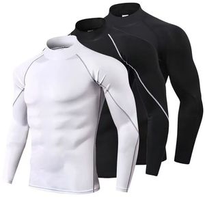 Custom Winter Thermische Droge Basislaag Sport Hardlopen Atletische Fitness Activewear Heren Lange Mouw Compressie Workout Gym Shirt - Product Image 1