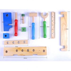2020 New Educational Model <b>Toy</b> Kid Pretend Play Assemble Table Wooden Construction <b>Tools</b> <b>Set</b> for Ages 3+ - Product Image 2