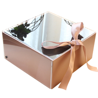Yuepai boîte-cadeau acrylique transparente de haute qualité emballage cosmétique vide matériel en carton type de dossiers d'accompagnement de mariage