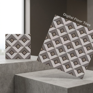Azulejos de Cerámica Impresos Digitales Antideslizantes Esmaltados de 5mm 300x300mm para Baño, Disponibles en Varios Tamaños, Directo de Fábrica en India - Product Image 1