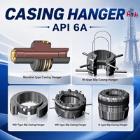 API 6A Hongtai Haute Qualité 10K PSI Hanger de carter de pignon de type mandrin pour équipement de tête de puits pétrolier et gazier, garantie 1 an