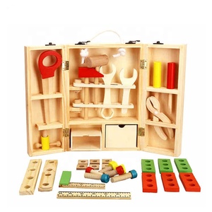 Nouveau coffret combiné de jeu de simulation pour enfants : Boîte à <span class=keywords><strong>outils</strong></span> en bois éducative pour bébés - Product Image 2