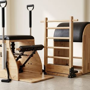 Ensemble d'équipements <span class=keywords><strong>de</strong></span> fitness Pilates 5 pièces | Entraîneur <span class=keywords><strong>de</strong></span> fitness et <span class=keywords><strong>de</strong></span> mise en forme | Reformer Pilates | <span class=keywords><strong>Perte</strong></span> <span class=keywords><strong>de</strong></span> <span class=keywords><strong>poids</strong></span> et remodelage corporel - Product Image 5