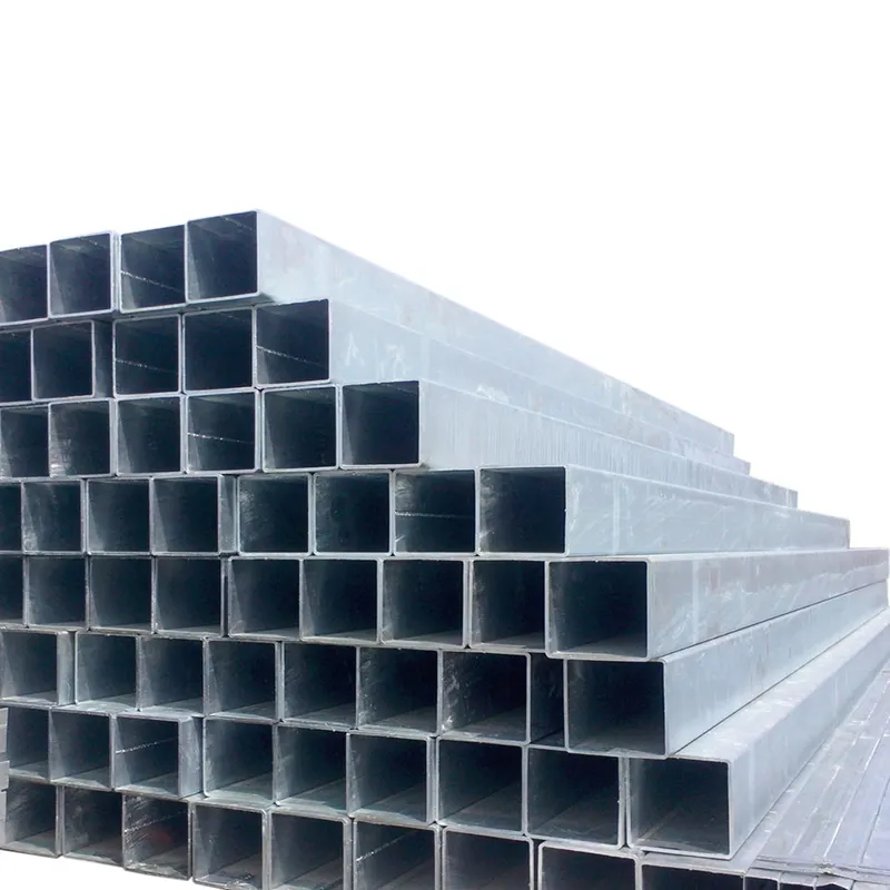 Tuyaux carrés en acier soudés EMT de finition à chaud Section de boîte pré-galvanisée au carbone de 32mm Tube ERW noir avec le meilleur prix de l'annexe 40