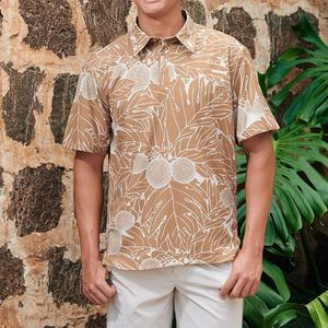 เสื้อโปโลชายคุณภาพสูง เสื้อโปโลฮาวายใส่สบาย เสื้อโปโลผ้าลินินผสมผ้าฝ้ายสั่งทำพิเศษ - Product Image 2