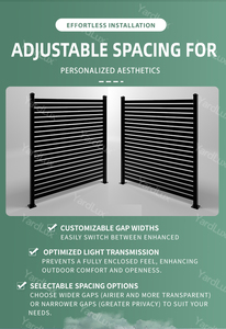 Panneaux de clôture en aluminium Australie Clôture de sécurité écologique et durable, résistante aux intempéries, pour maisons haut de gamme Diviseur de salon extérieur - Product Image 5