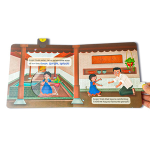 Bán buôn tùy chỉnh đầy đủ màu sắc nâng nắp cuốn sách các tông cho trẻ em đẩy và kéo Tab trượt Hội Đồng Quản trị cuốn sách theo yêu cầu - Product Image 6