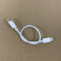 Câble de type C court de 20cm, ligne de données rapide USB C vers type C pour téléphone 15 pour chargement de tablette de téléphone portable Samsung