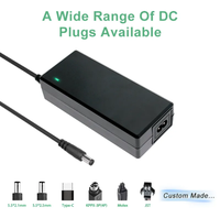 Adaptateur d'alimentation pour ordinateur portable RWX 100V-240V AC vers 12V 4A DC, 4000mA 48W, matériau PC/ABS, noir/blanc, utilisation sur ordinateur de bureau, certifié CE ROHS FCC