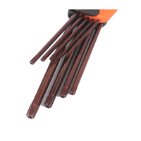 DISEN 9Pcs Ktn3400 Kunci Allen Multifungsi Set Kunci Pas Lengan Panjang Baja Chrome Vanadium Kelas Industri 1/2 Tip