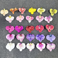 Orchidée Phalaenopsis en soie moulée par injection, grande fleur décorative pour arrangements de toile de fond de mariage et boîte cadeau