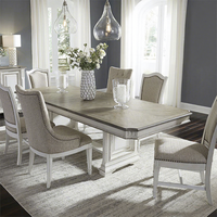 Table de salle à manger Vintage de Style campagnard américain avec chaises rectangulaires ensembles de salle à manger en bois