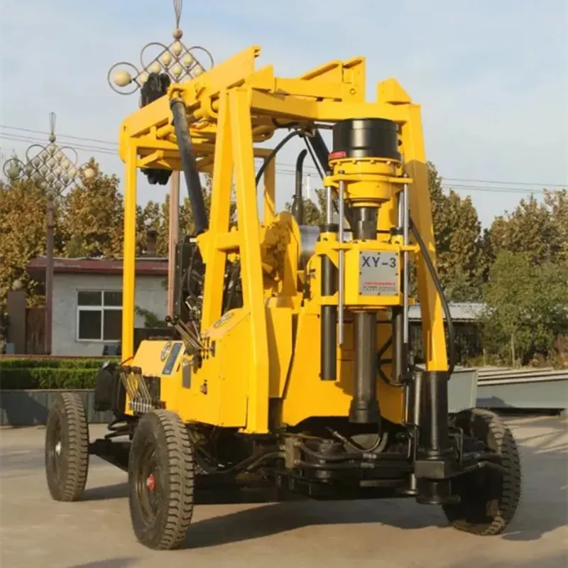 Cheap trailer type core drilling rig small core borehole water well drilling rig oilfield drilling rig