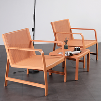 Ensemble de chaises et de table de patio personnalisées, intérieur/extérieur, jardin, matériau PP imperméable, table de jardin, chaise longue pour balcon, patio