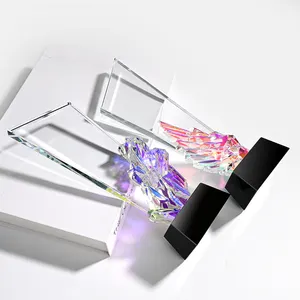 Shining New Arrival Custom Crystal Trophy Award K9 Clear Blank Crystal Trophy